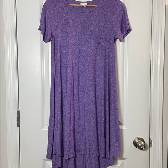 LuLaRoe Dresses & Skirts - LuLaRoe Purple High Low Swing Dress XS Short Sleeve Casual Flowy T-Shirt